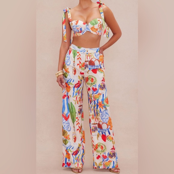 Colorful Patterned Women's Pants - Picture 1 of 2